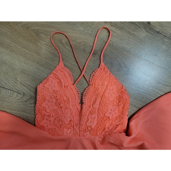 Luxxel women's coral dress size small - Picture 8 of 9